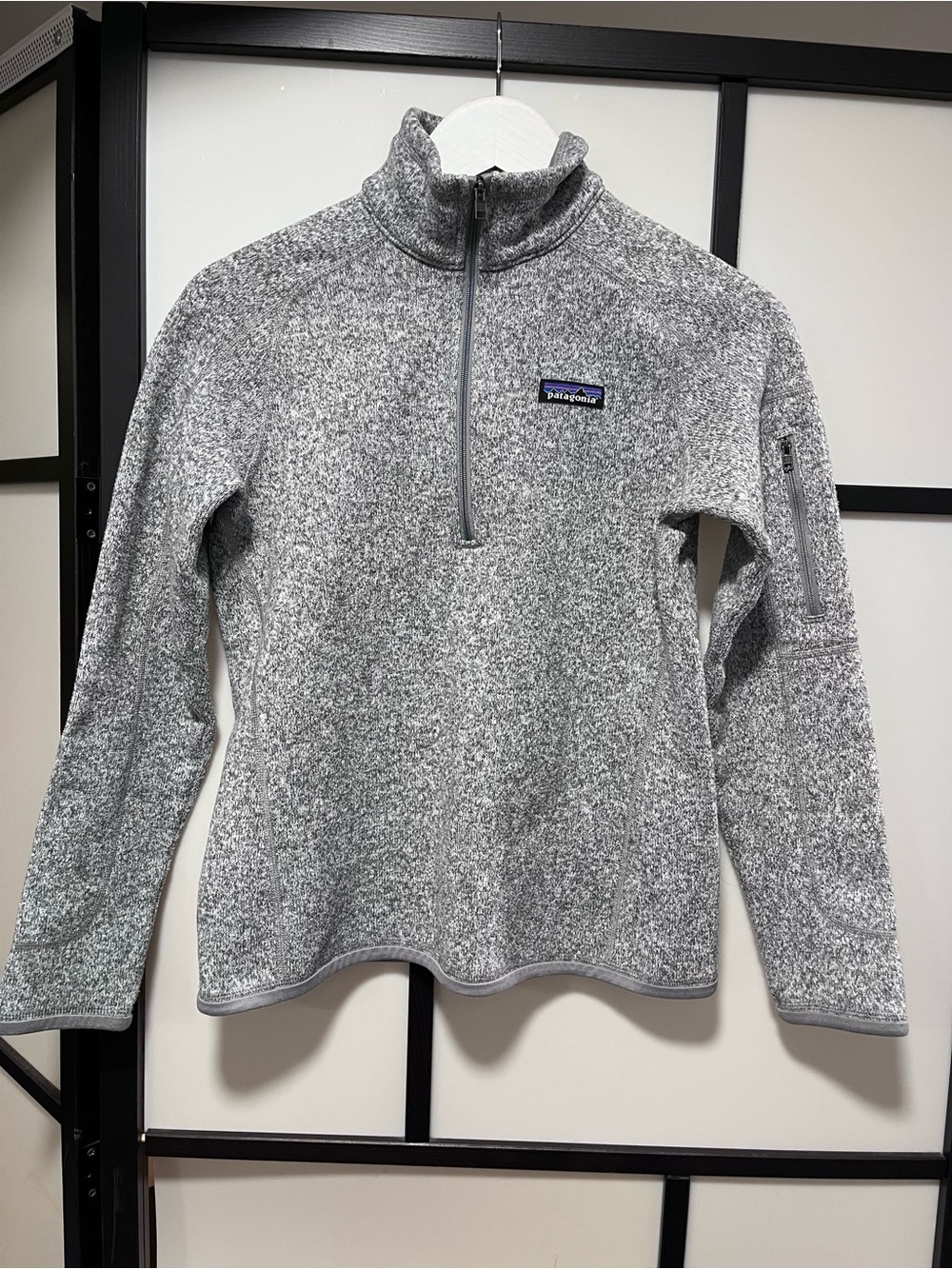 Patagonia Better Sweater 1/4 Zip Pullover Fleece Grey Small